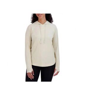 Sage Collective Women's Lightweight Long Sleeve Hoodie Shirt Tan Sz Medium 8-10
